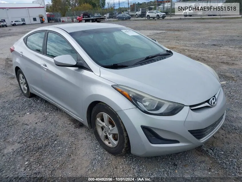 5NPDH4AE9FH551518 2015 Hyundai Elantra Se