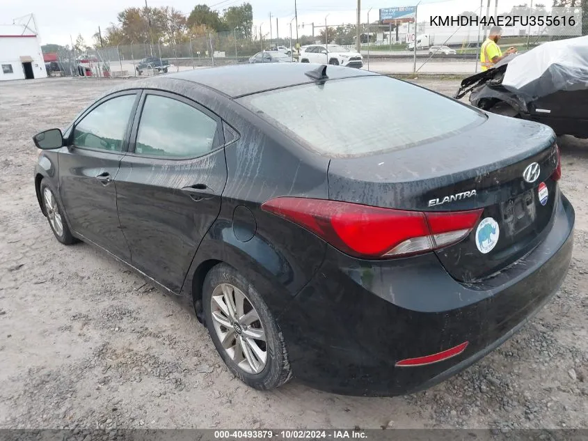 KMHDH4AE2FU355616 2015 Hyundai Elantra Se (Ulsan Plant)