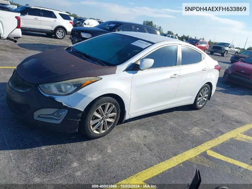 2015 Hyundai Elantra Se VIN: 5NPDH4AEXFH633869 Lot: 40503566