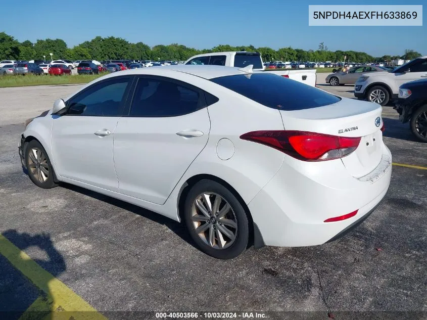 5NPDH4AEXFH633869 2015 Hyundai Elantra Se