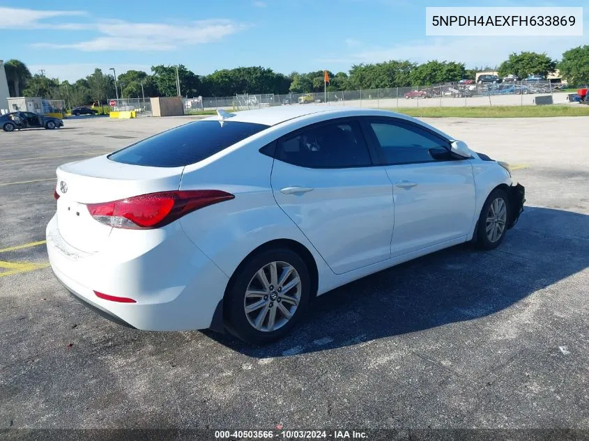 5NPDH4AEXFH633869 2015 Hyundai Elantra Se