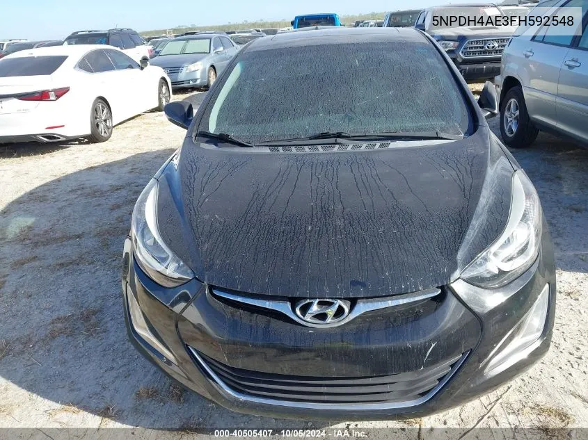 5NPDH4AE3FH592548 2015 Hyundai Elantra Se/Sport/Limited