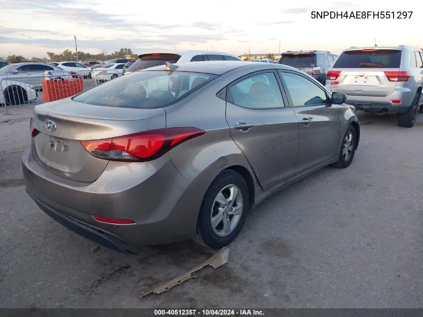 5NPDH4AE8FH551297 2015 Hyundai Elantra Se