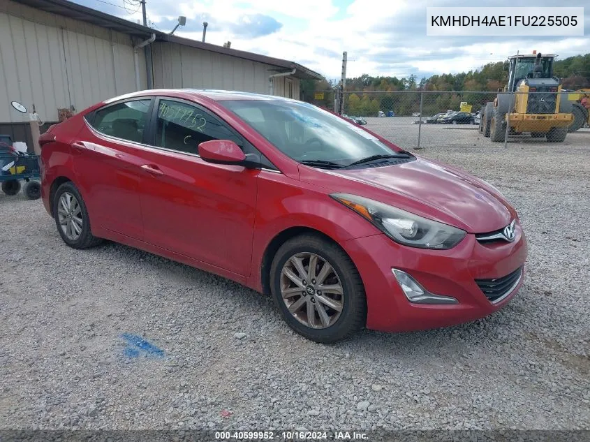 2015 Hyundai Elantra Se VIN: KMHDH4AE1FU225505 Lot: 40599952