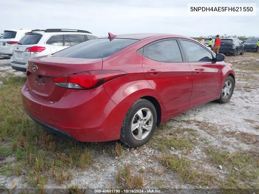 2015 Hyundai Elantra Se VIN: 5NPDH4AE5FH621550 Lot: 40601790