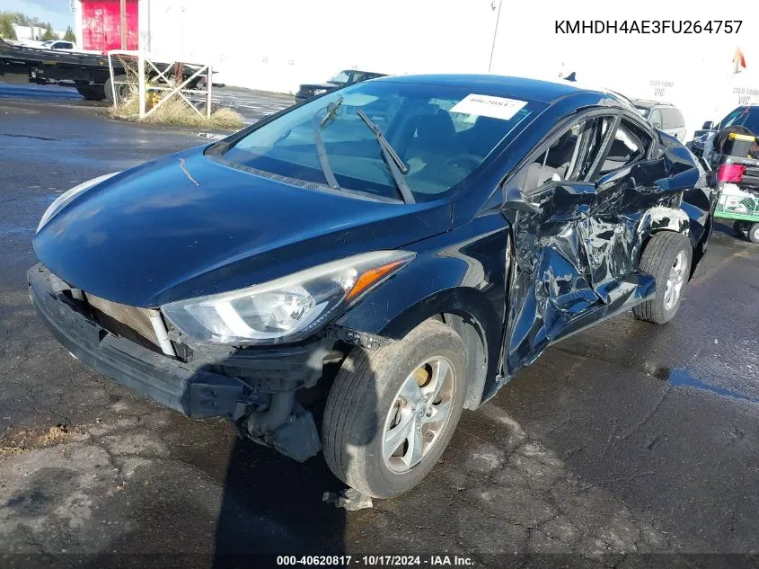 KMHDH4AE3FU264757 2015 Hyundai Elantra Se