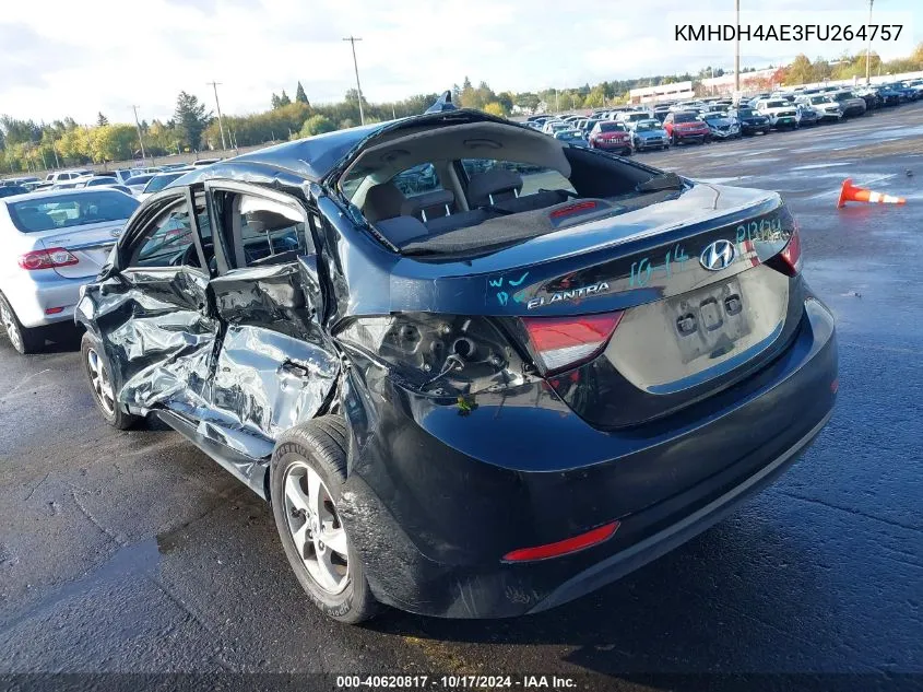 KMHDH4AE3FU264757 2015 Hyundai Elantra Se