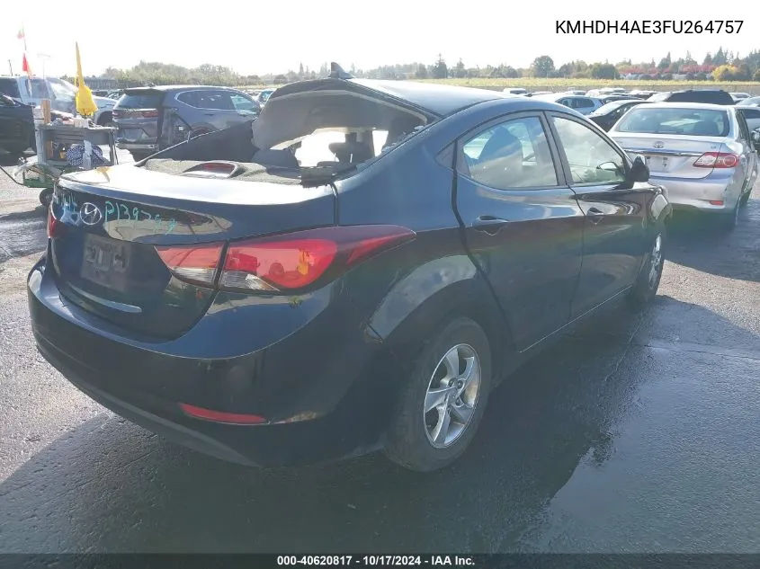 KMHDH4AE3FU264757 2015 Hyundai Elantra Se