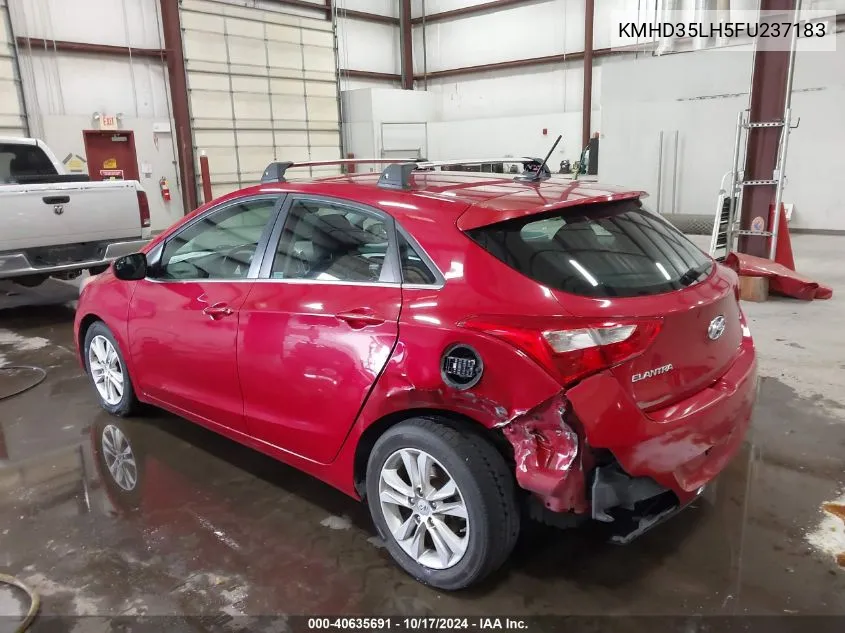 2015 Hyundai Elantra Gt VIN: KMHD35LH5FU237183 Lot: 40635691