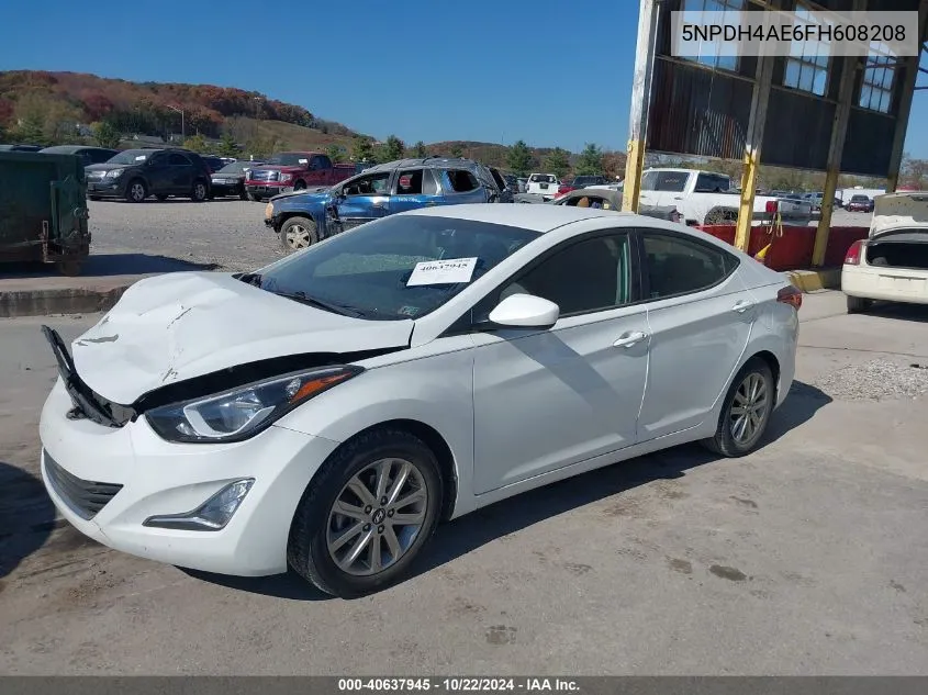 5NPDH4AE6FH608208 2015 Hyundai Elantra Se