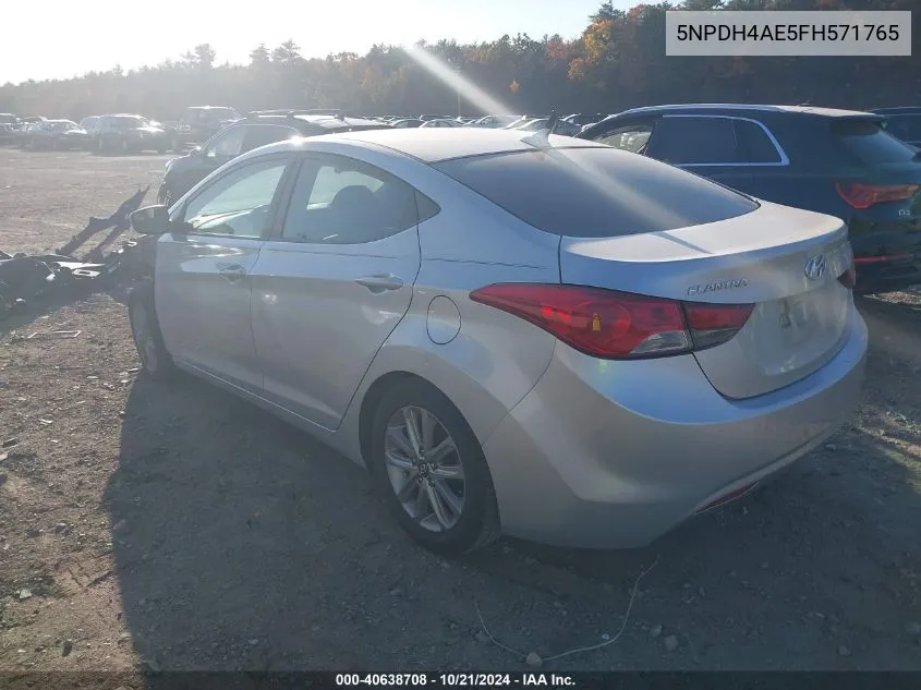 5NPDH4AE5FH571765 2015 Hyundai Elantra Se