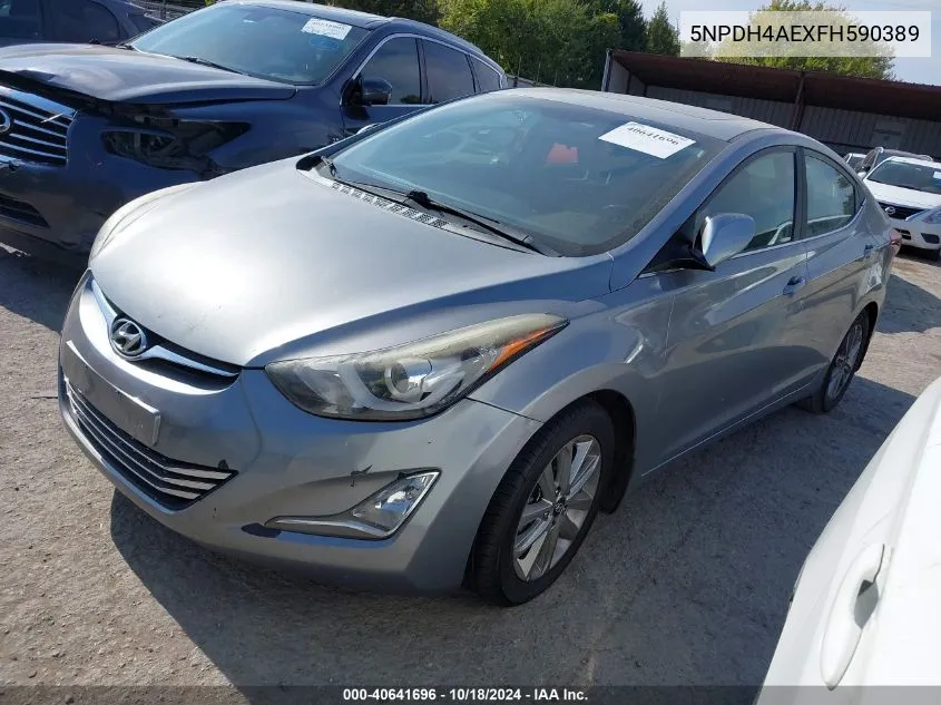 2015 Hyundai Elantra Se VIN: 5NPDH4AEXFH590389 Lot: 40641696