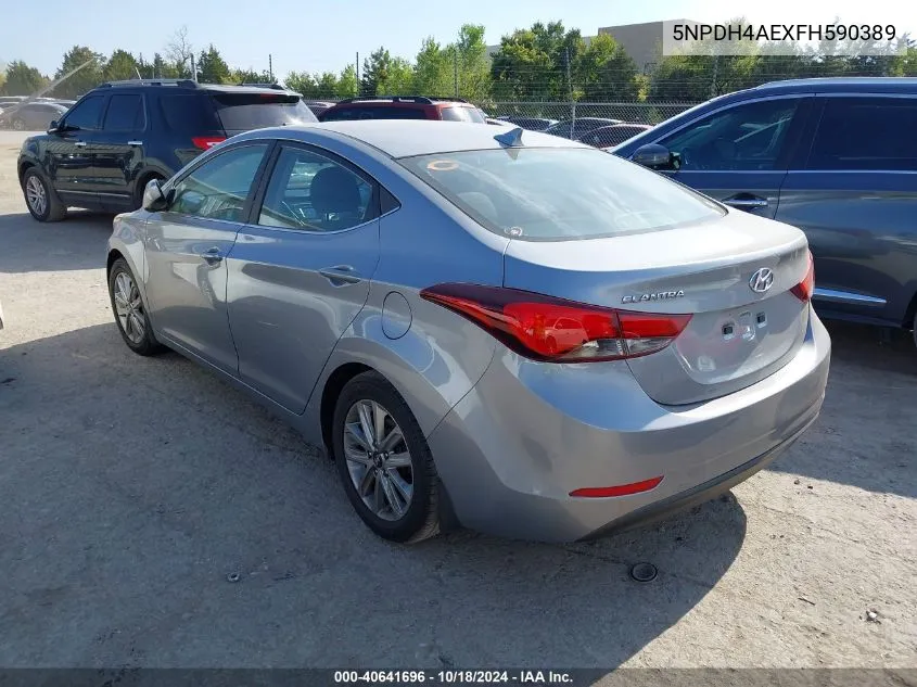 5NPDH4AEXFH590389 2015 Hyundai Elantra Se