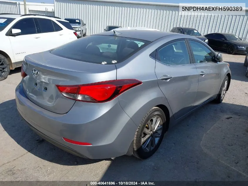 5NPDH4AEXFH590389 2015 Hyundai Elantra Se