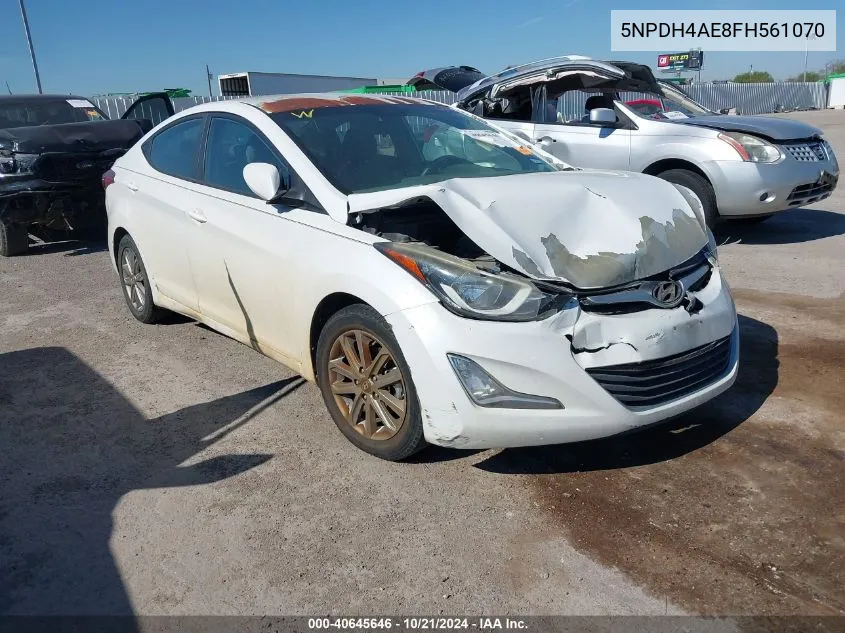 5NPDH4AE8FH561070 2015 Hyundai Elantra Se