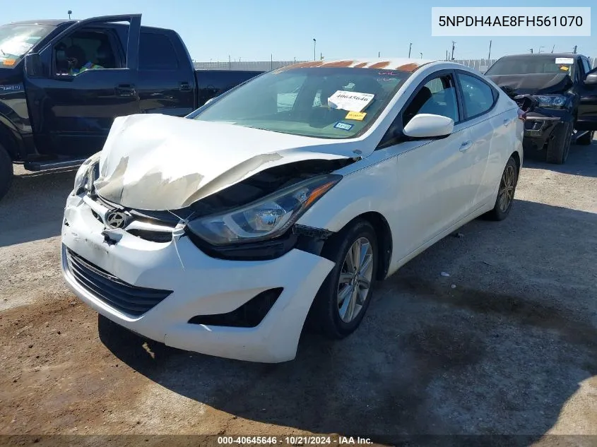 5NPDH4AE8FH561070 2015 Hyundai Elantra Se