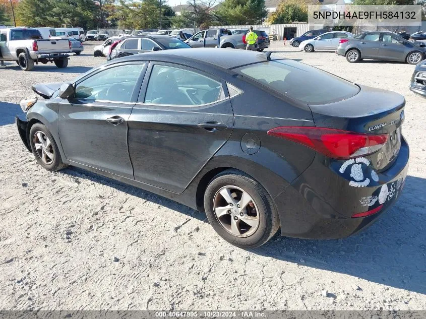 2015 Hyundai Elantra Se VIN: 5NPDH4AE9FH584132 Lot: 40647995