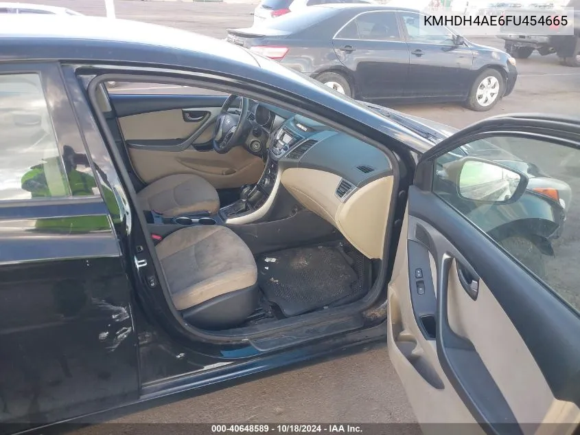 KMHDH4AE6FU454665 2015 Hyundai Elantra Se