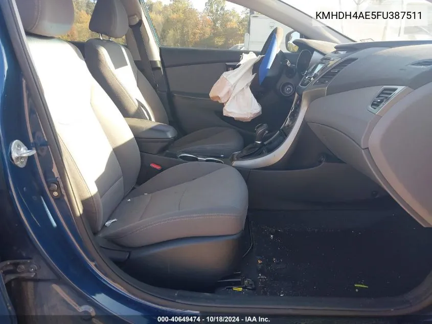 KMHDH4AE5FU387511 2015 Hyundai Elantra Se