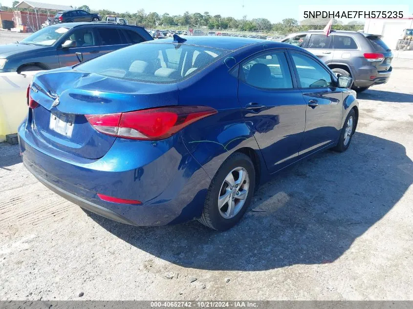 5NPDH4AE7FH575235 2015 Hyundai Elantra Se