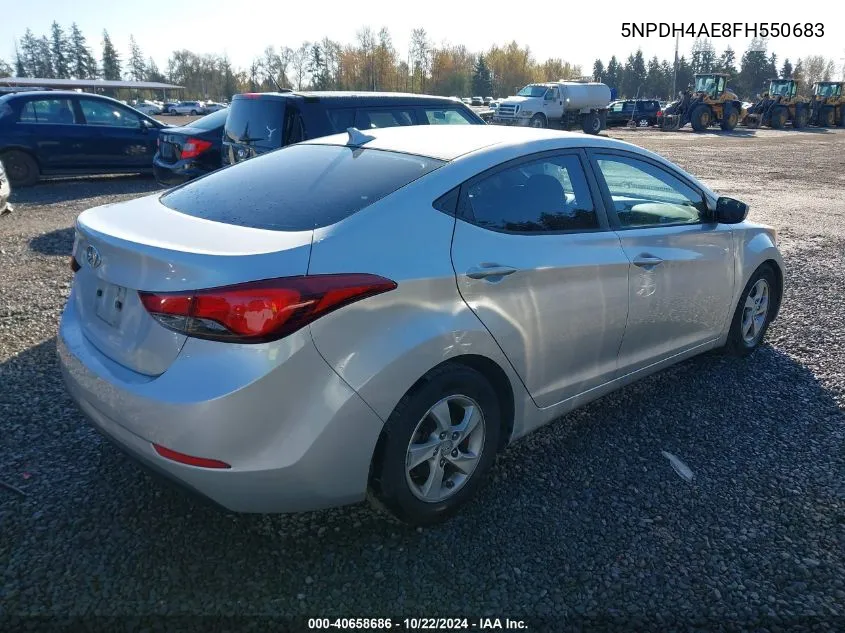 5NPDH4AE8FH550683 2015 Hyundai Elantra Se