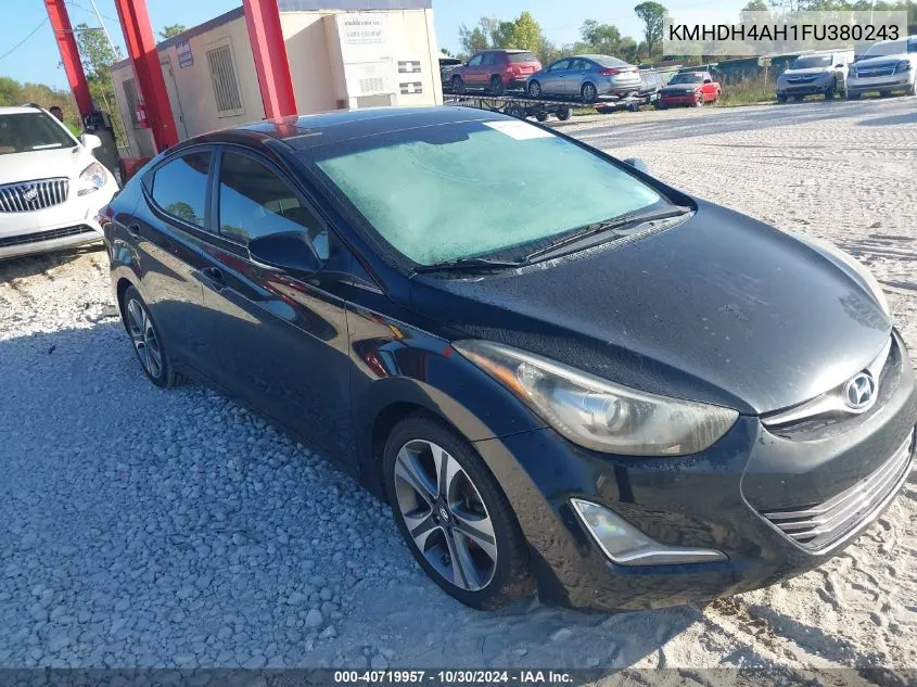 KMHDH4AH1FU380243 2015 Hyundai Elantra Sport