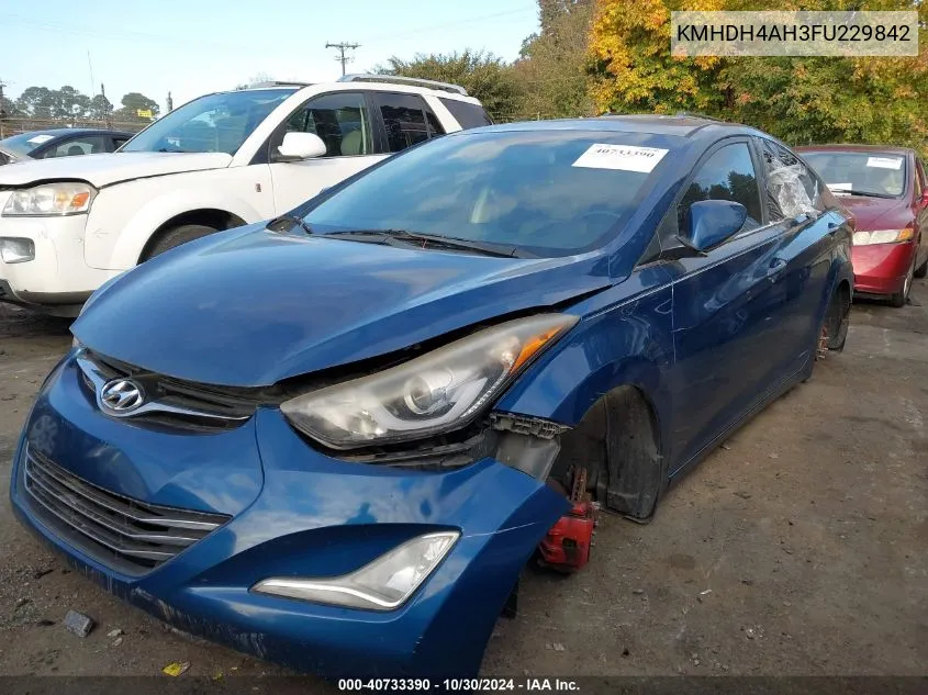 KMHDH4AH3FU229842 2015 Hyundai Elantra Sport