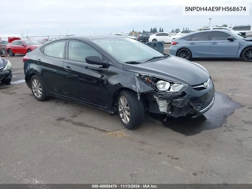 2015 Hyundai Elantra Se VIN: 5NPDH4AE9FH568674 Lot: 40850470