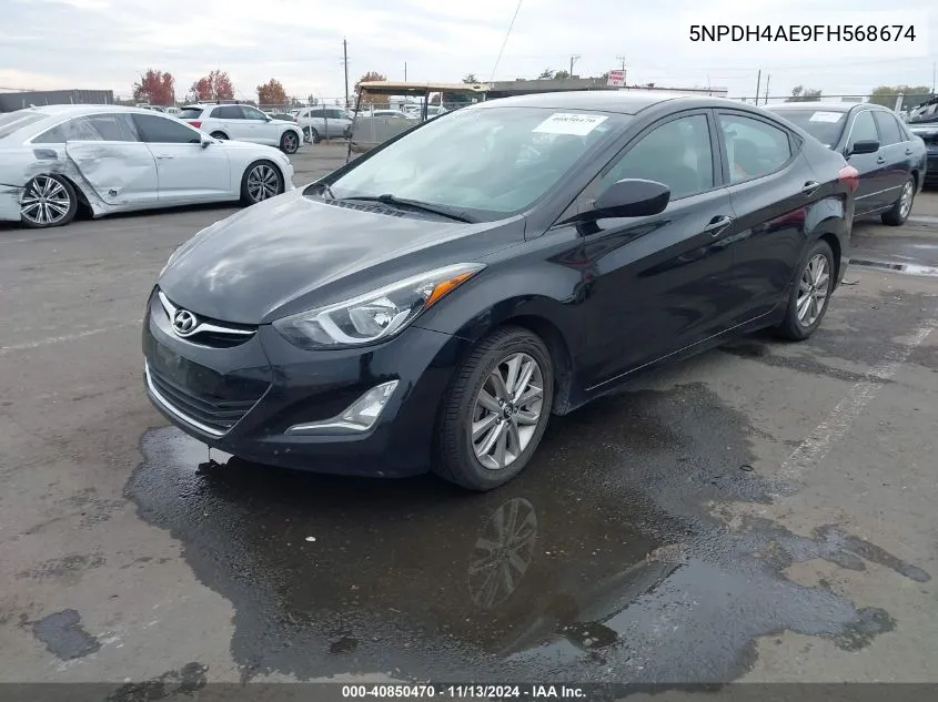 2015 Hyundai Elantra Se VIN: 5NPDH4AE9FH568674 Lot: 40850470