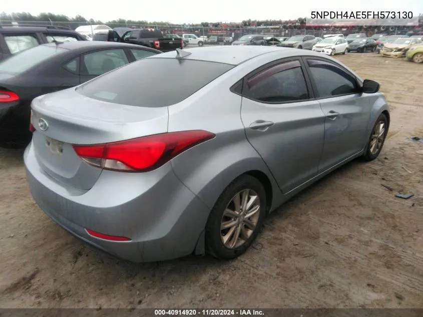 2015 Hyundai Elantra Se VIN: 5NPDH4AE5FH573130 Lot: 40914920