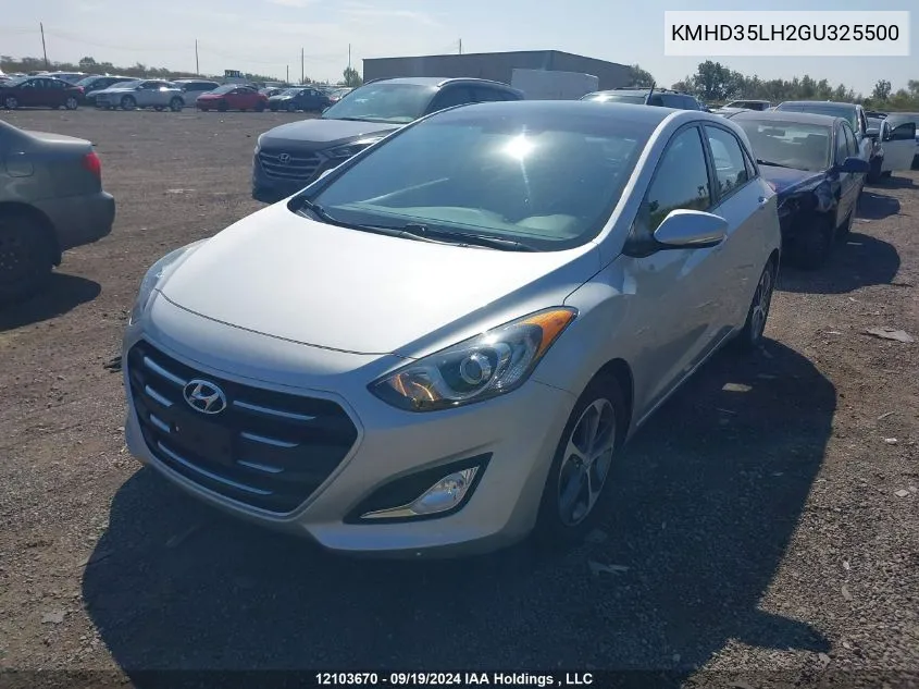 2016 Hyundai Elantra Gt VIN: KMHD35LH2GU325500 Lot: 12103670