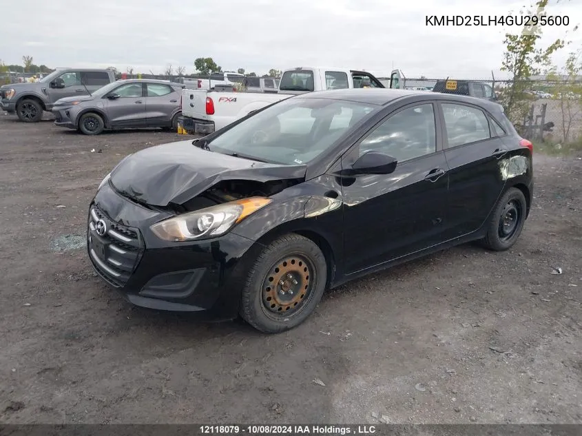 2016 Hyundai Elantra VIN: KMHD25LH4GU295600 Lot: 12118079