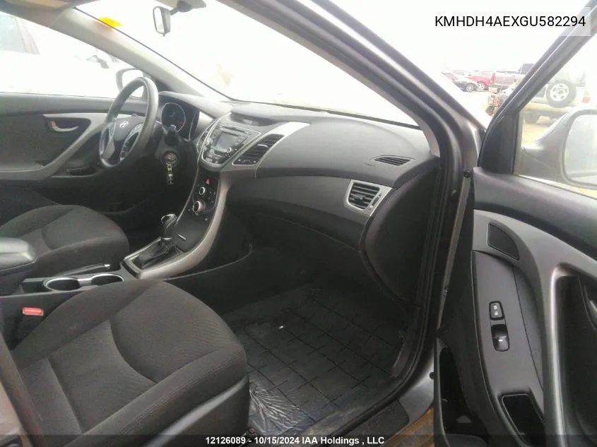 KMHDH4AEXGU582294 2016 Hyundai Elantra Se/Sport/Limited