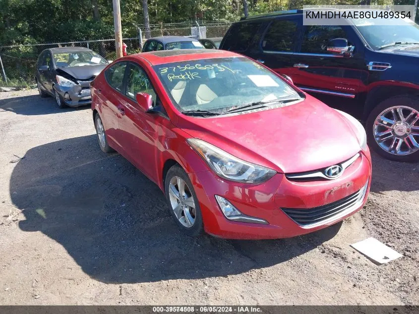 KMHDH4AE8GU489354 2016 Hyundai Elantra Value Edition