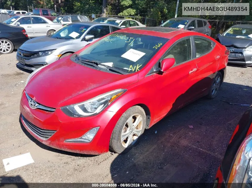 KMHDH4AE8GU489354 2016 Hyundai Elantra Value Edition