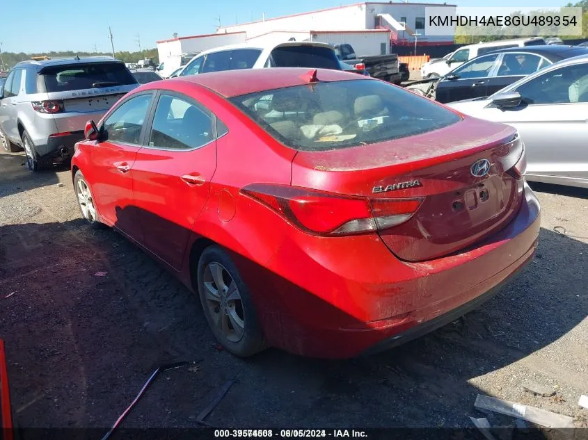 KMHDH4AE8GU489354 2016 Hyundai Elantra Value Edition