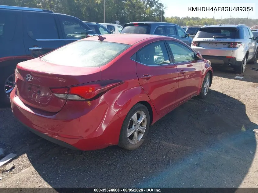 KMHDH4AE8GU489354 2016 Hyundai Elantra Value Edition