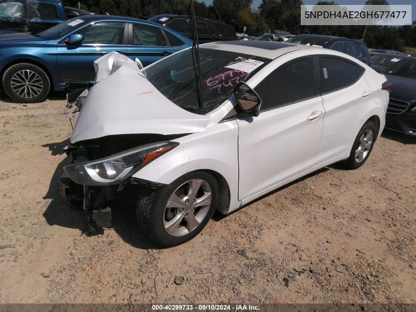 5NPDH4AE2GH677477 2016 Hyundai Elantra Se/Sport/Limited