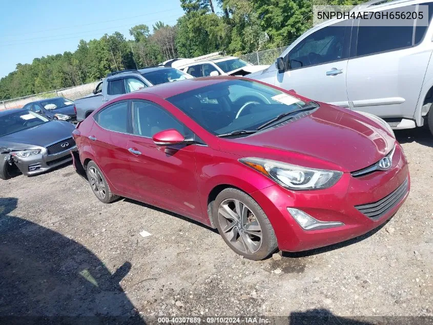 5NPDH4AE7GH656205 2016 Hyundai Elantra Limited