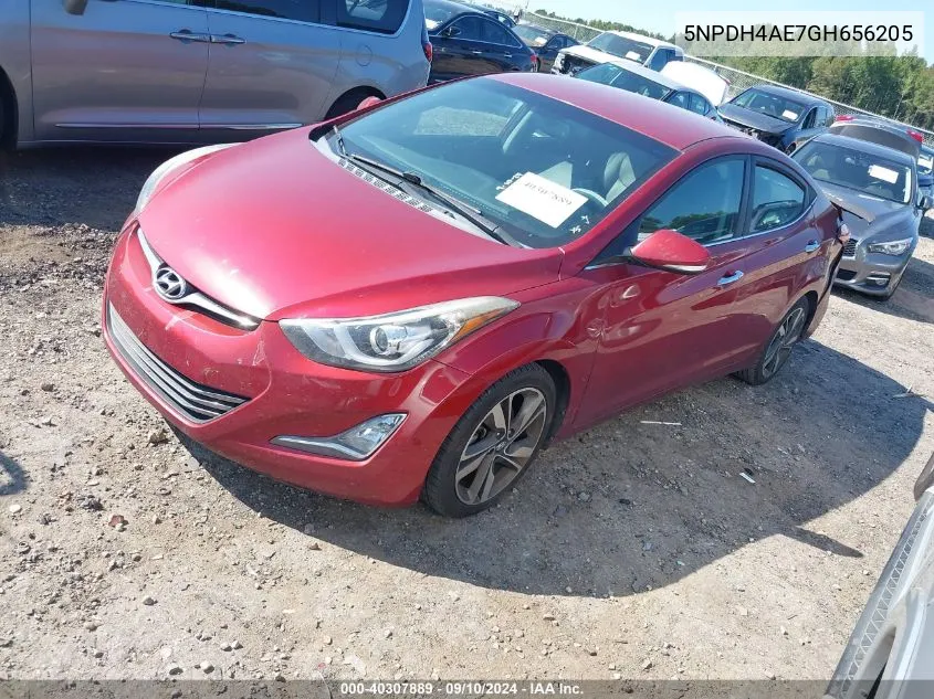 5NPDH4AE7GH656205 2016 Hyundai Elantra Limited