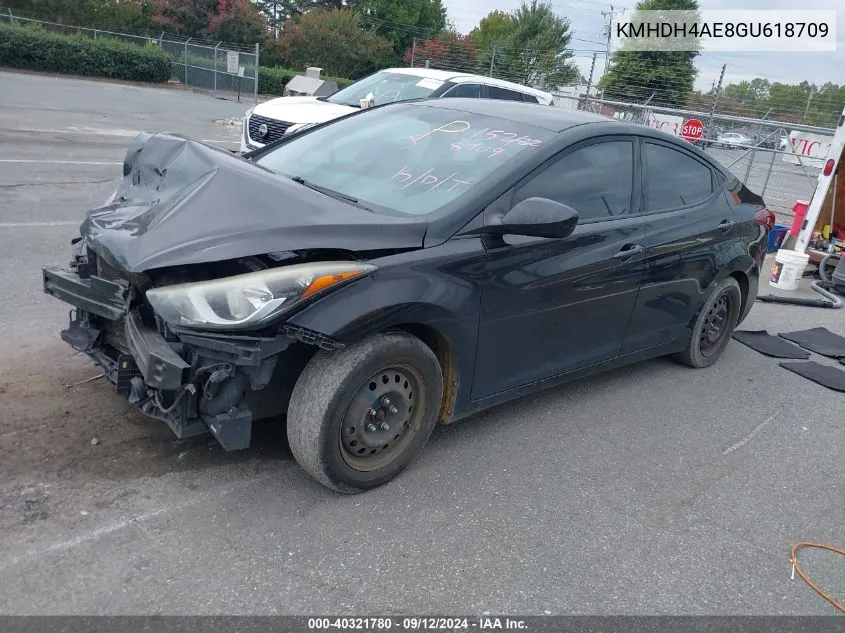 KMHDH4AE8GU618709 2016 Hyundai Elantra Se/Sport/Limited