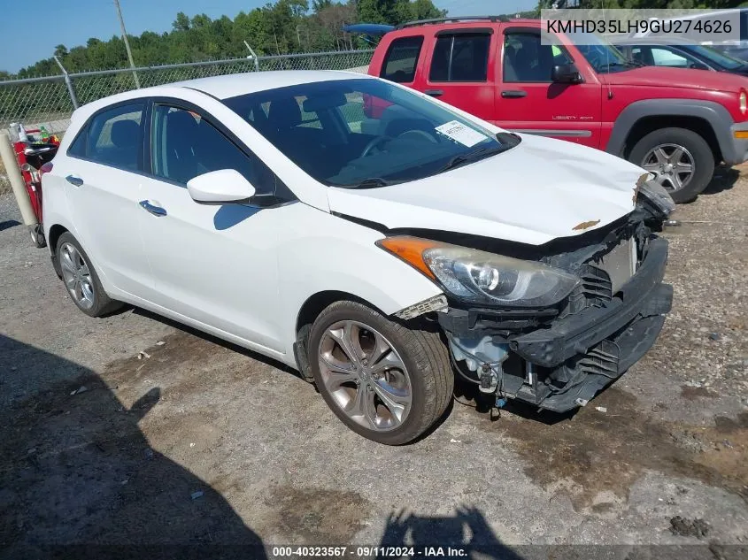 2016 Hyundai Elantra Gt VIN: KMHD35LH9GU274626 Lot: 40323567