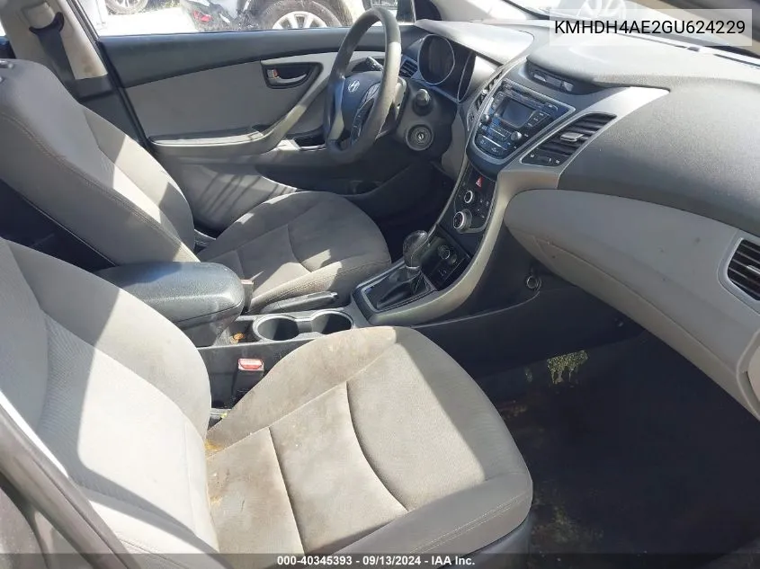 KMHDH4AE2GU624229 2016 Hyundai Elantra Se