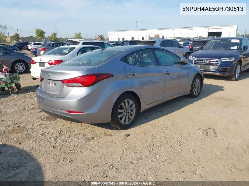 5NPDH4AE5GH730513 2016 Hyundai Elantra Se/Sport/Limited