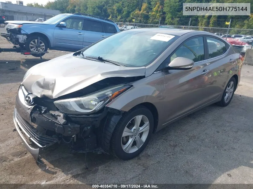 5NPDH4AE5GH775144 2016 Hyundai Elantra Value Edition