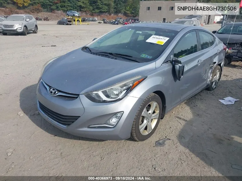 2016 Hyundai Elantra Se/Sport/Limited VIN: 5NPDH4AE8GH730506 Lot: 40366973