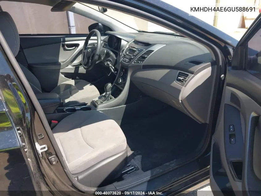 KMHDH4AE6GU588691 2016 Hyundai Elantra Se