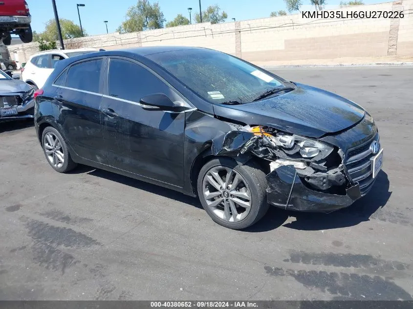 2016 Hyundai Elantra Gt VIN: KMHD35LH6GU270226 Lot: 40380652