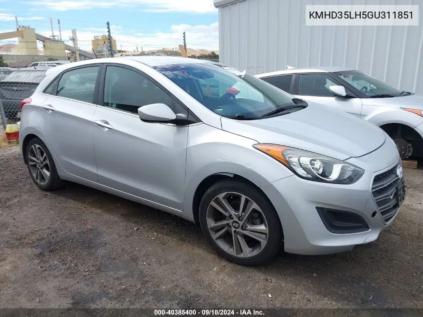 KMHD35LH5GU311851 2016 Hyundai Elantra Gt