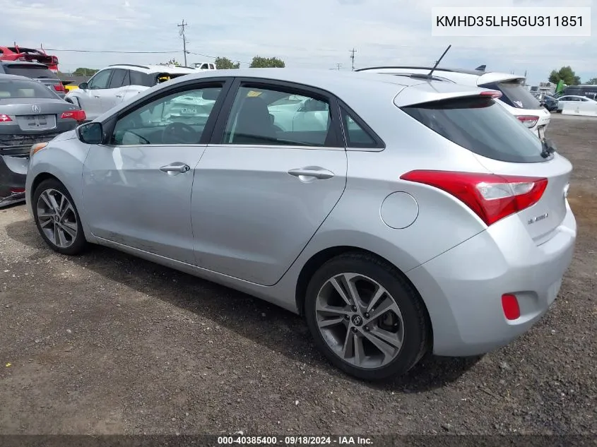 KMHD35LH5GU311851 2016 Hyundai Elantra Gt